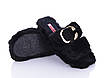 Жіночі капці домашні хутряні Чорний, фото 3