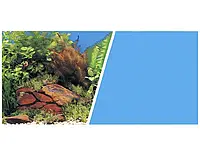 Фон двусторонний плотный 45 см, Hagen 11776, (за 10 см). Синий задний фон для аквариума.