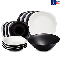 Набір столового посуду Luminarc Diwali Black&White 19пр P4360