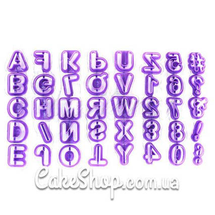 Набір різаків для мастики Англійський алфавіт + цифри