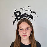 Обруч Boo на Хеловін (Хеллоуін) з кажанами для підлітків та дорослих, фото 2