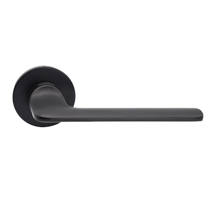 Дверні ручки Z-1808/E19 BLACK - чорний ZAMAK Z-1808 BLACK MVM Китай, фото 1