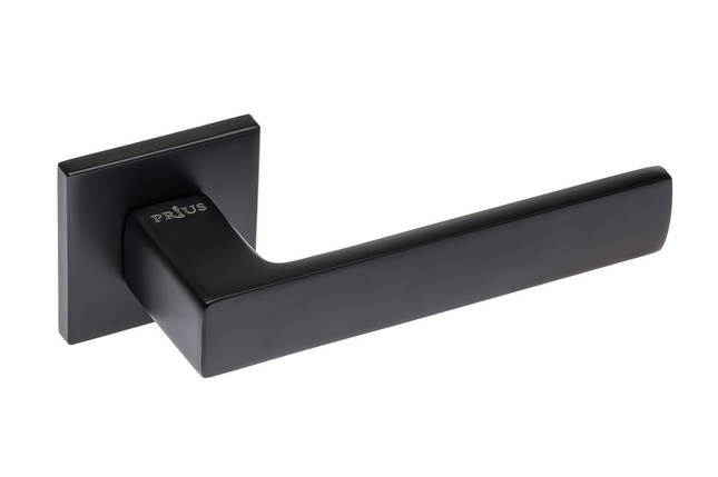 Дверні ручки КВАТРО A-422 R-78 BLACK - чорний ALUMINIUM 02071 PRIUS Китай, фото 1