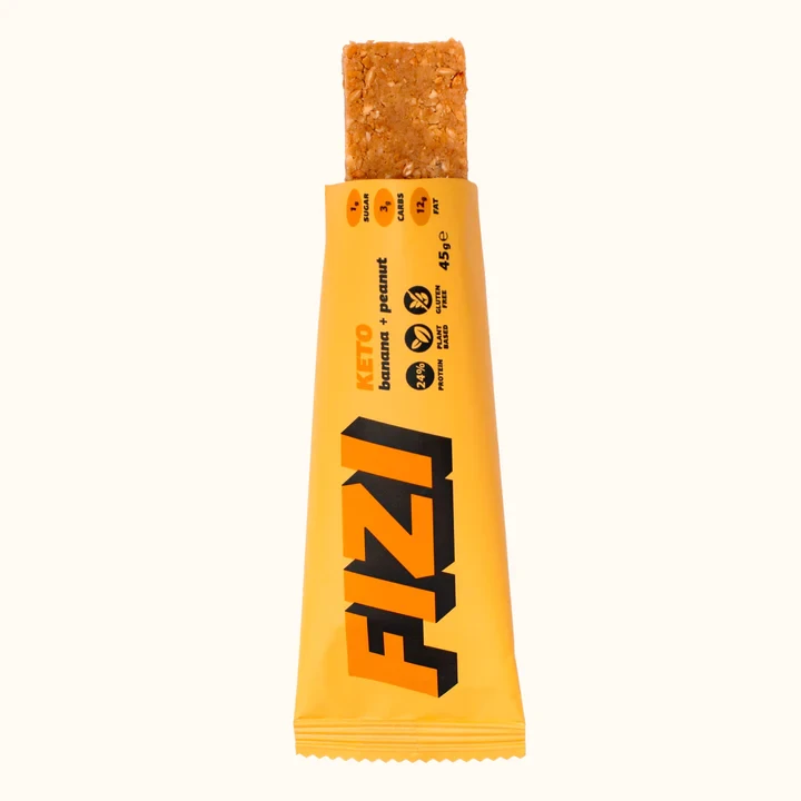 Батончик кето “BANANA + PEANUT” ТМ FIZI, 45 г, фото 1