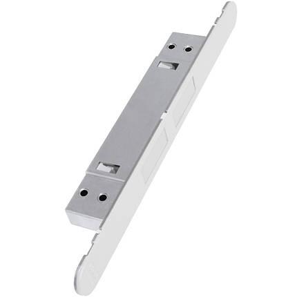 Магнітна засувка AGB регульована Touch B01120.30.FM (білий) з лицьової планкою B01120.31.FM
