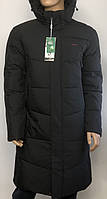 Куртка -пальто, зимняя, мужская, ZAKA, черная, с съемным капюшоном. Китай.