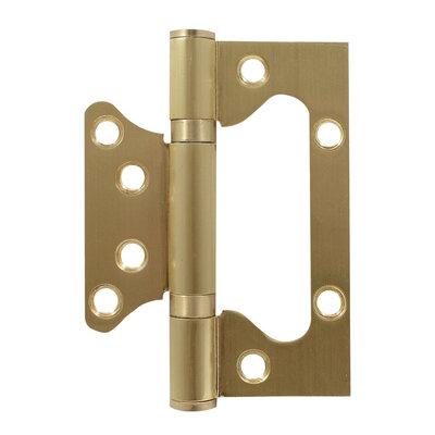 Дверні петлі 2BB (ПАРА) 100x75x3mm EUROCENTO BP - полірована латунь STAINLESS STEEL 52218 RDA Китай