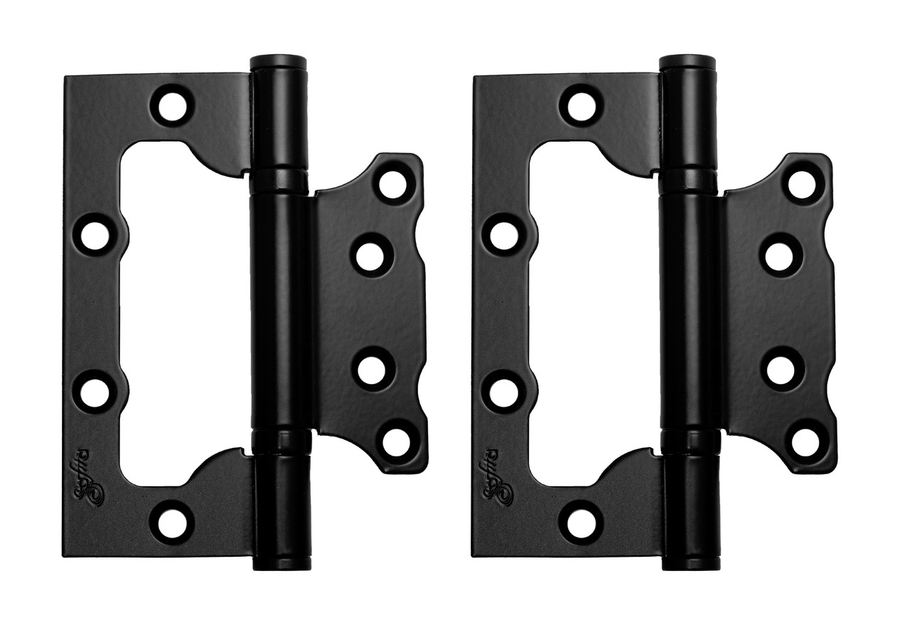 Дверні петлі 2BB-Метелик (ПАРА) 100x75x3 мм BLACK - чорний STEEL 65252 SAFITA Китай