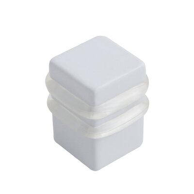 Стопор дверний 1539 WHITE - матовий білий ZAMAK 51449 RDA Китай, фото 1