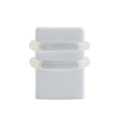 Стопор дверний 1539 WHITE - матовий білий ZAMAK 51449 RDA Китай, фото 2