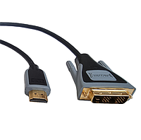 Кабель-перехідник Digitus Premium HDMI to DVI 18+1 Connection / FHD 1920×1080 / E324441 30AWG 2 метра