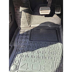 Килимки в салон гумові для Peugeot 408 2022+ / Пежо 408