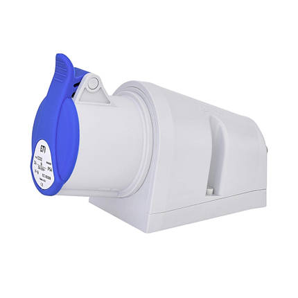 Розетка настінна EZ-3232 IP44 (32A, 230V, 2P+PE) 4482037 ETI, фото 1
