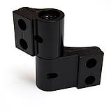 Петля дверна для алюмінію Stublina 2065 61 мм чорна, фото 4