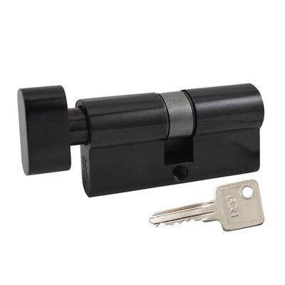 Циліндровий механізм 30/30T BLACK - чорний ZAMAK 54153 RDA Китай, фото 1