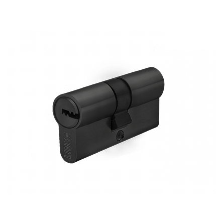 Циліндровий механізм A6P 25/25 BLACK BLACK - чорний ZAMAK A6P25/25 BLACK LINDE Китай, фото 1