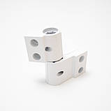 Петля дверна для алюмінію Stublina 2065 61 мм біла, фото 2