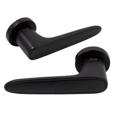 Дверні ручки IDEA BLACK/BLACK - чорний/чорний ZAMAK 63506 RDA Китай, фото 3