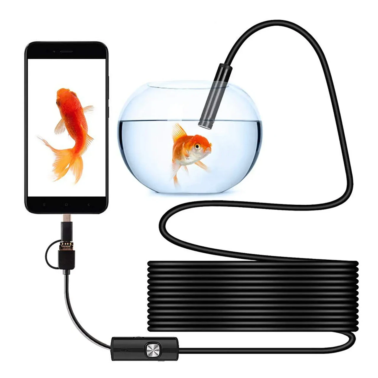 Камера эндоскоп для смартфона 2,2м, Android and PC Endoscope / Гибкая  USB-камера / Эндоскоп автомобильный (ID#1980579905), цена: 320 ₴, купить на  Prom.ua