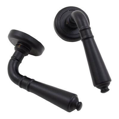 Дверні ручки PARIS 154-266 NM - матовий чорний ZAMAK 47134 FIMET Італія, фото 3