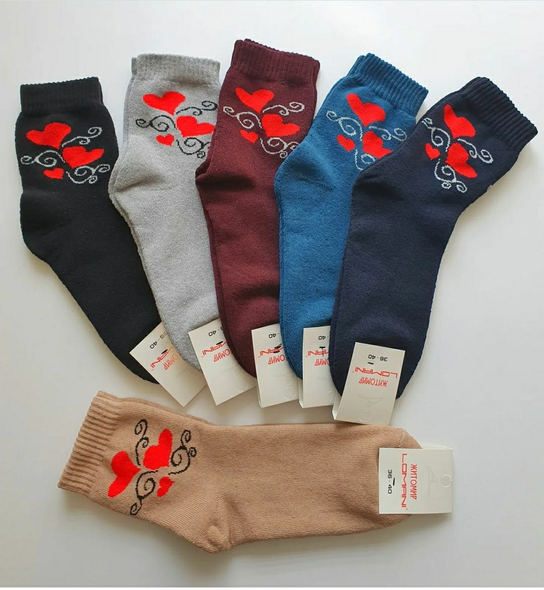 Шкарпетки жіночі махрові ТМ Lomani р.36-40