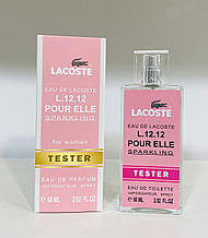 Тестер 60ml женский Lacoste Eau De L.12.12 Pour Elle Sparkling