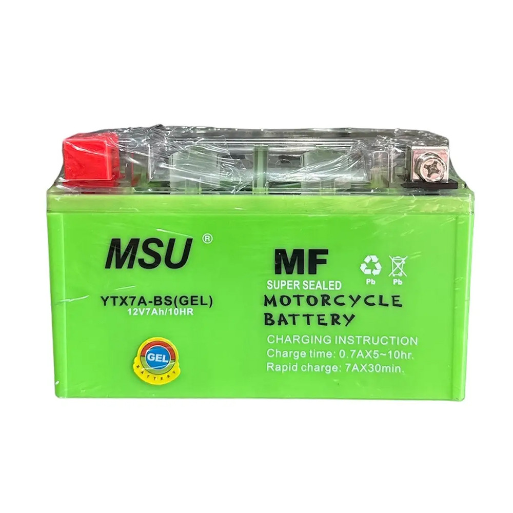 Акумулятор МОТО гелевий MSU&OUTDO 12V 9A салатовий