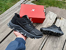 Чоловічі оригінальні кросівки Xtep Outdoor 979319170007 Black Red водонепроникні, фото 4