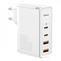 Мережевий зарядний пристрій Baseus GAN2 Pro Quick Charger (2Type-C + 2USB) White (CCGAN2P-L02)