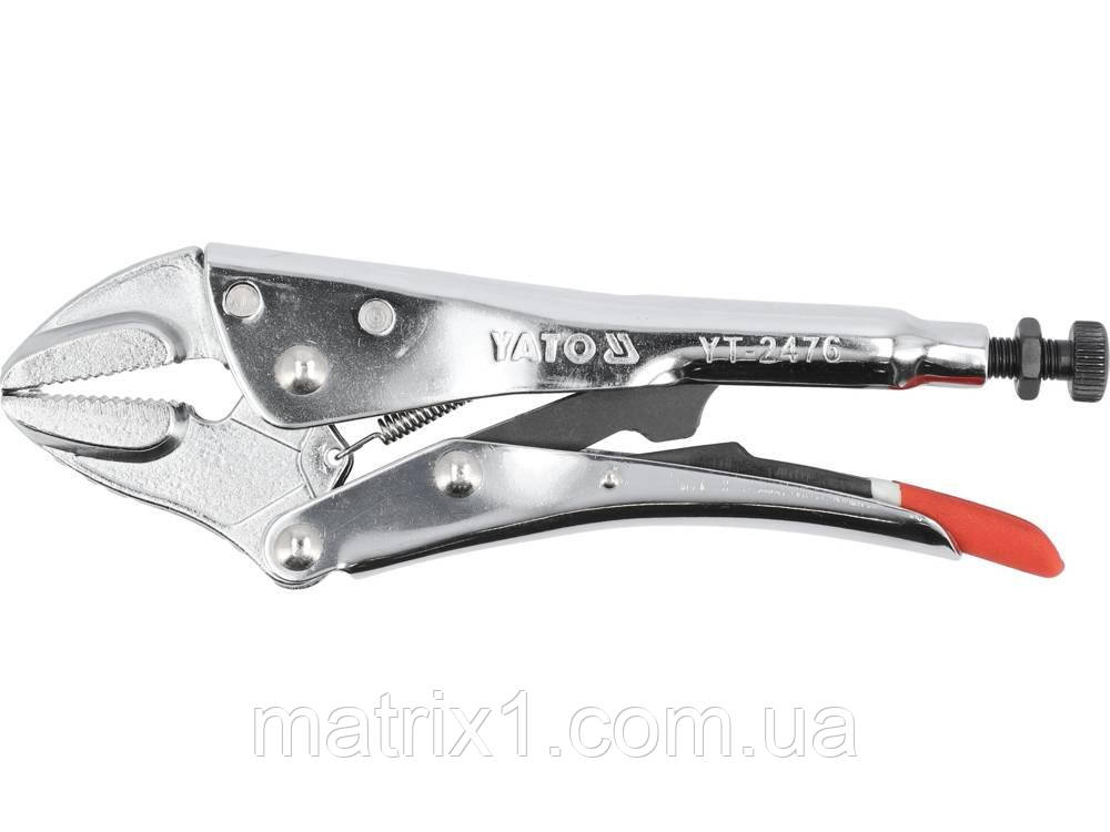 Кліщі затискні YATO: l= 250 мм, Ra= 0-42 мм Cr-Mo