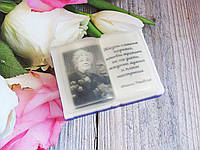 Оригінальне сувенірне мило ручної роботи з картинкою "Книга"