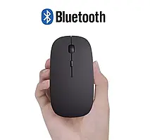 Миша Bluetooth бездротова ультратонка — чорний. Комп'ютер/ноутбук/планшет/смартфон/iPad