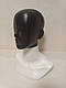 Жіночий манекен голови чорний з білою підставкою (безликий), фото 3