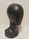Манекен дитячої голови чорний з бюстом безликий, фото 2