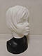 Манекен дитячої голови дівчинки білий з чорним бюстом, фото 3