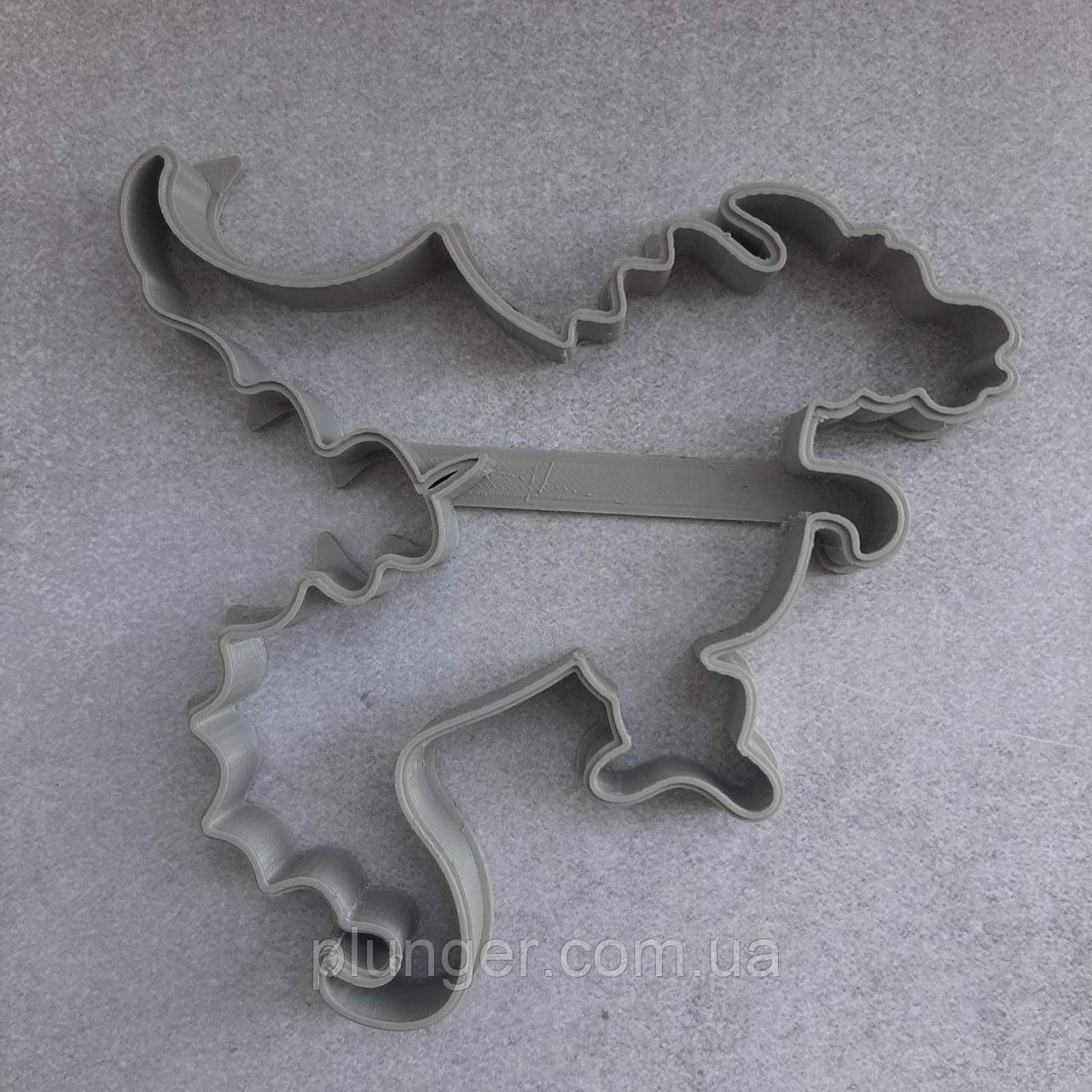 Вирубка для пряника Дракон 11 см, фото 1