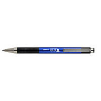 Ручка подарункова Zebra 301А синя 0,7 мм, металева, автомат, блакитний корпус