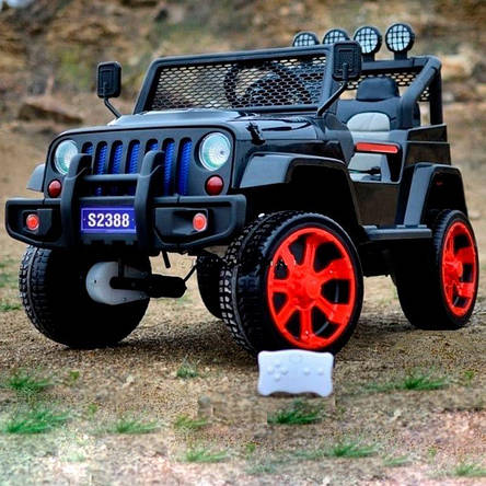 Дитячий електромобіль джип Jeep Wrangler M 3237EBLR-2-3 (MP3, SD, USB, мотори 4x45W, акум.12V7AH), фото 1
