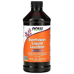 Амінокислоти Now Sunflower Liquid Lecithin (473 мл.)