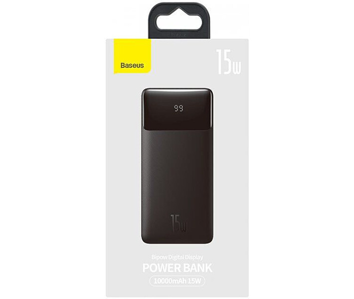 Універсальна Мобільна Батарея Baseus PPDML-I Bipow 15W 10000 mAh (Чорний, 01)