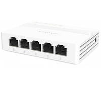 Неуправляемый коммутатор 5 портов 10/100/1000Мб Hikvision DS-3E0505D-E