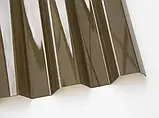 Профільний полікарбонат (прозорий шифер)*1,06x4м сірий, фото 4