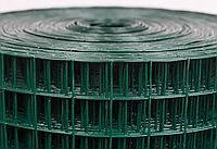 Сетка сварная зеленая 100х50 2м 10м в рулоне, с пвх покрытием, с полимерным покрытием.