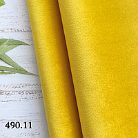 20 см *30 см - плотный бархат (велюр) Цвет желтый