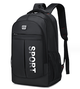 Чоловічий рюкзак повсякденний / Рюкзак для спорту,подорожі / Рюкзак для ноутбука Чорний