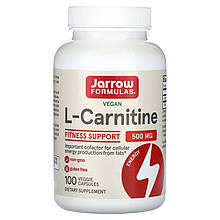 Тартрат L-карнитин Jarrow Formulas "L-Carnitine" 500 мг (100 капсул)