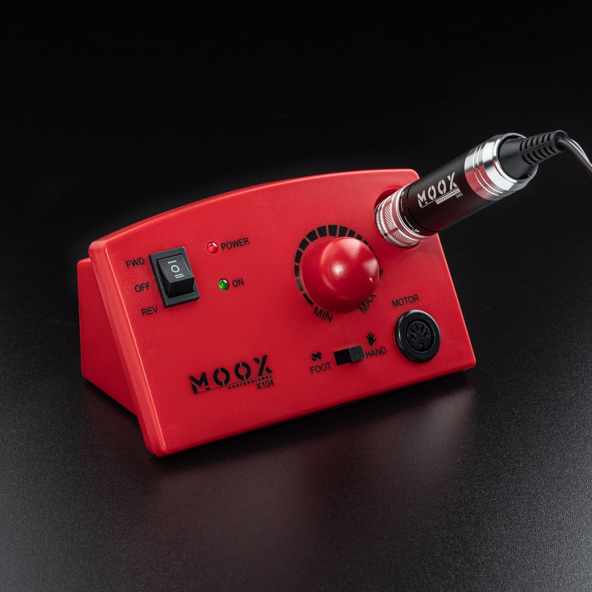 Фрезер для манікюру і педикюру MOOX X104 45 000 об / хв 65W Червоний, фото 1