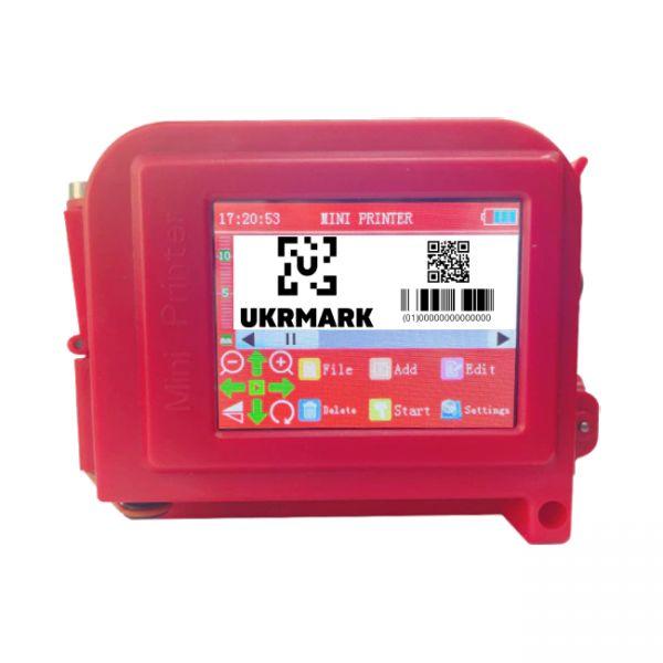 Краплеструменевий принтер UKRMARK 2603 MINI 12.7 мм червоний, фото 1