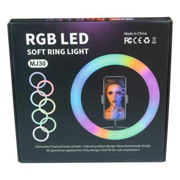 Кільцева лампа RGB MJ 30 30cm