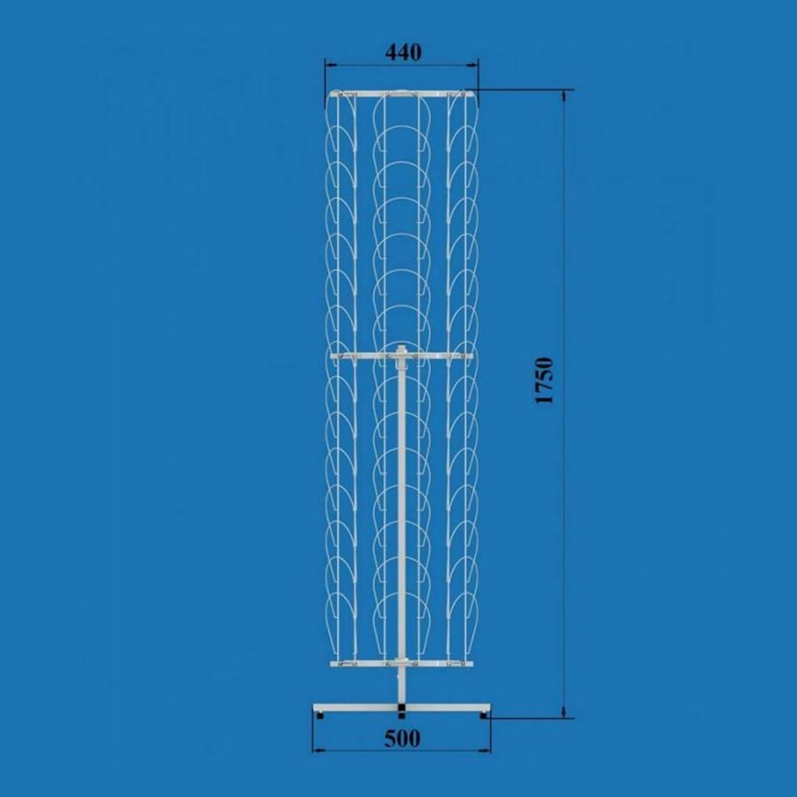 Стойка под шапки вращающаяся напольная на 90 шапок - фото 2 - id-p19451006